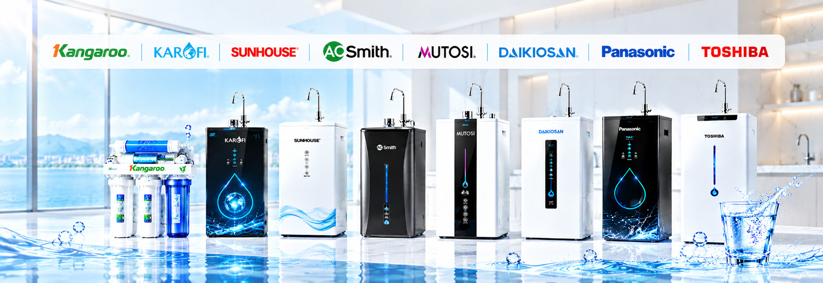 CÁC THƯƠNG HIỆU MÁY LỌC NƯỚC