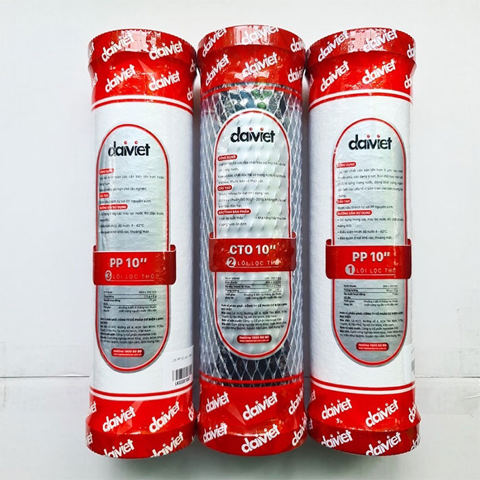 Bộ 3 lõi lọc thô 1,2,3 máy lọc nước Daikiosan DSW-32010H