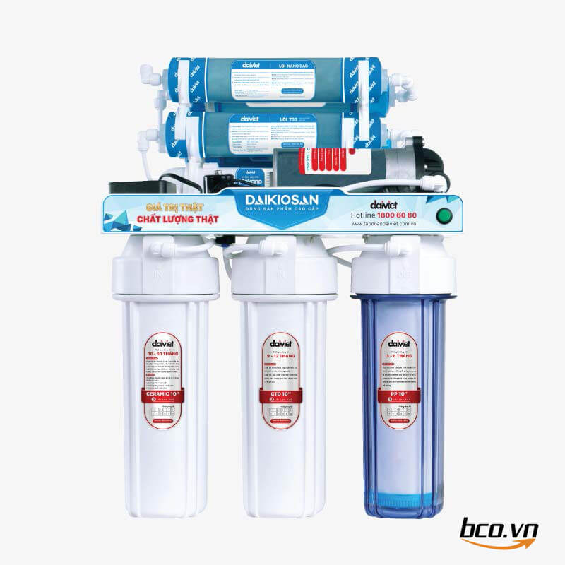 Máy lọc nước RO không vỏ tủ có ke đỡ Daikiosan DSW-34009D